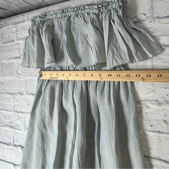 Fairycore Romantic Chambray Tiered Off-Shoulder Sundress. Size Small. - Picture 8 of 11
